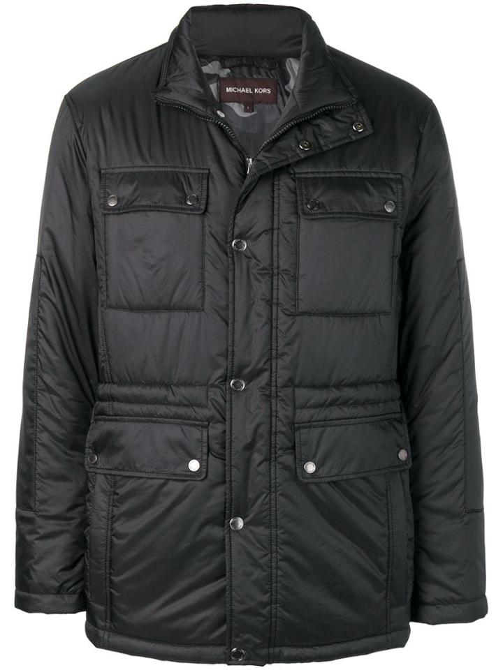 Michael Michael Kors High-collar Padded Jacket - Black