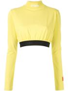 Heron Preston Turtleneck Crop Top - Yellow