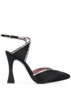 Les Petits Joueurs Embellished Pumps - Black