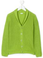 Il Gufo - Shawl Collar Cardigan - Kids - Cotton - 10 Yrs, Green