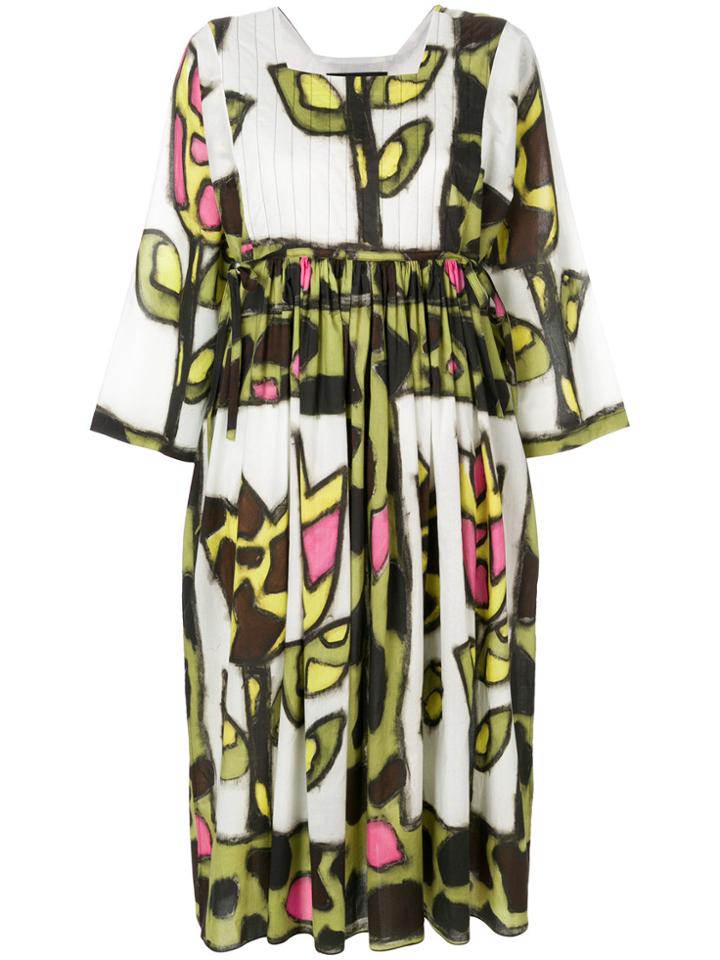 Ter Et Bantine Printed Midi Dress - White