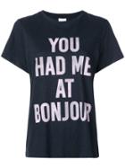 Cinq A Sept You Had Me At Bonjour T-shirt - Blue