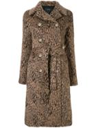 Giambattista Valli Double Buttoned Trench Coat - Brown