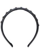 Red Valentino - Star Studded Hair Band - Women - Cotton/metal - One Size, Black, Cotton/metal