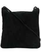 Guidi Square Zipped Shoulder Bag - Black