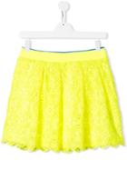 Alberta Ferretti Kids Lace Skirt - Yellow