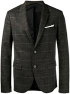 Neil Barrett Two-button Blazer, Men's, Size: 48, Brown, Polyamide/polyester/spandex/elastane/virgin Wool