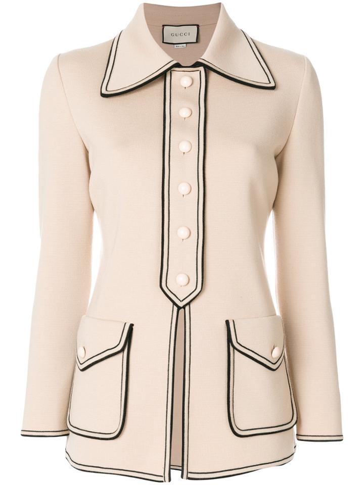 Gucci Fitted Cardi-coat - Nude & Neutrals