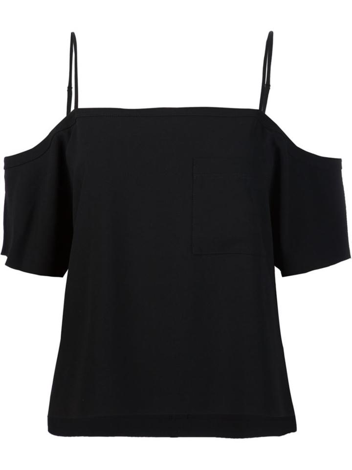 T By Alexander Wang Off-shoulder Crepe Top