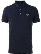 Armani Jeans - Logo Print Polo Shirt - Men - Cotton/spandex/elastane - M, Blue, Cotton/spandex/elastane