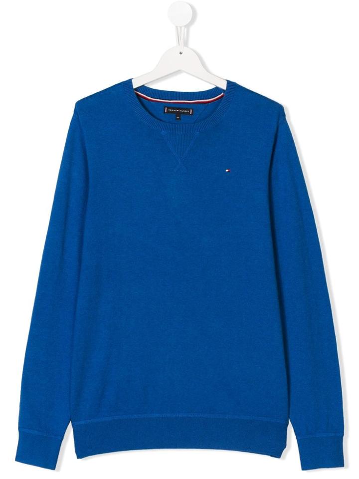 Tommy Hilfiger Junior Teen Slim Fit Jumper - Blue