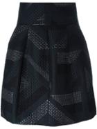 Etro High-waisted Textured Skirt