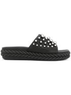 Baldinini Studded Open-toe Sandals - Black