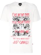 Printed T-shirt - Men - Cotton - Xxl, White, Cotton, Just Cavalli