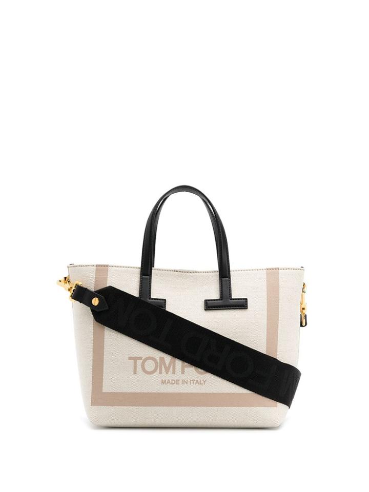 Tom Ford Logo Tote Bag - Neutrals