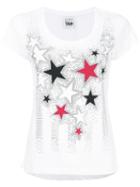 Twin-set - Scoop Neck Star T-shirt - Women - Cotton/polyester - M, White, Cotton/polyester