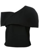 Enföld Asymmetric Sleeves Blouse, Women's, Size: 36, Black, Polyurethane/wool
