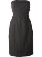 Yves Saint Laurent Vintage Strapless Dress - Grey