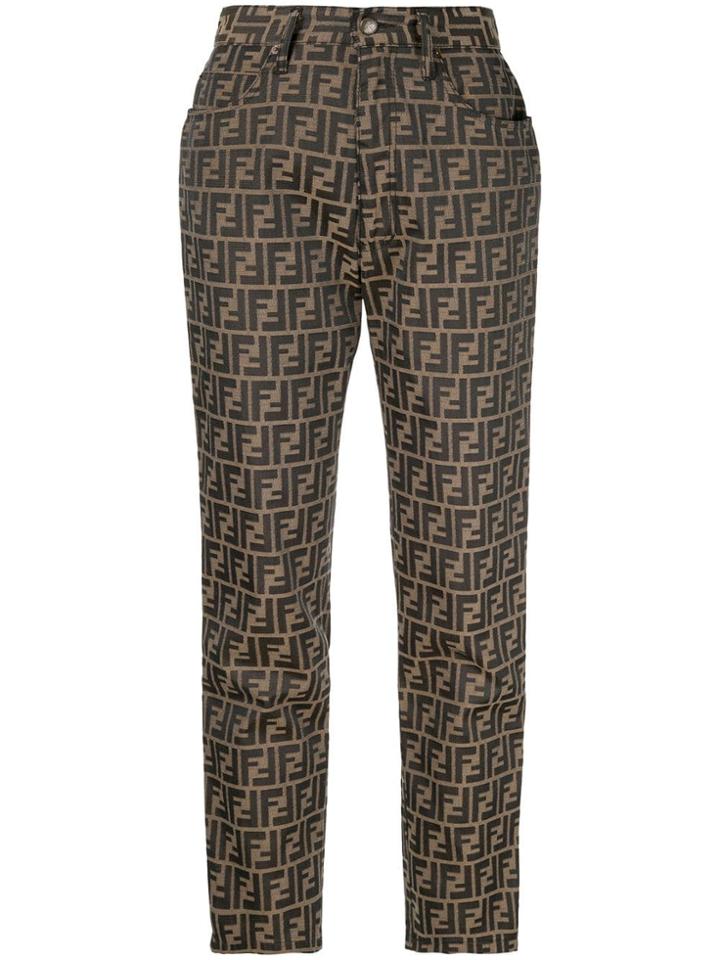 Fendi Pre-owned Long Pants - Brown