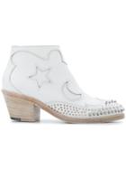 Mcq Alexander Mcqueen Solstice Studded Ankle Boots - White