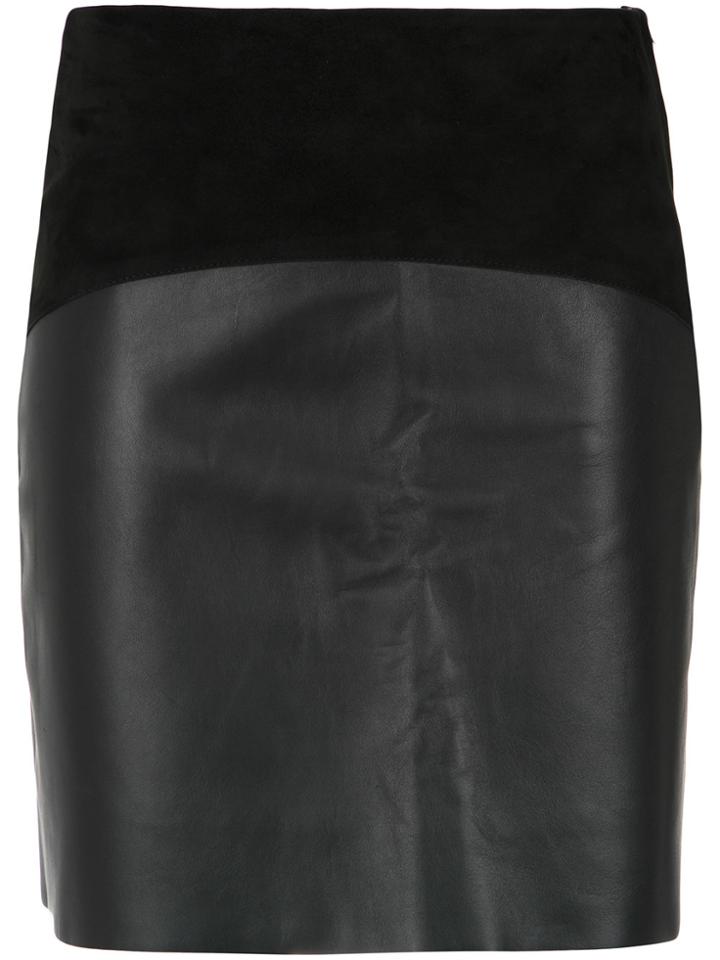 Egrey Panelled Skirt - Black