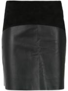 Egrey Panelled Skirt - Black