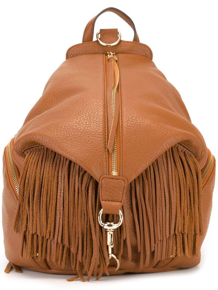 Rebecca Minkoff Julian Fringed Backpack, Brown, Leather