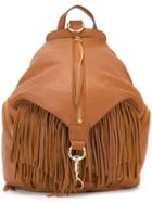 Rebecca Minkoff Julian Fringed Backpack, Brown, Leather