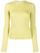Off-white Bubble Check T-shirt - Yellow
