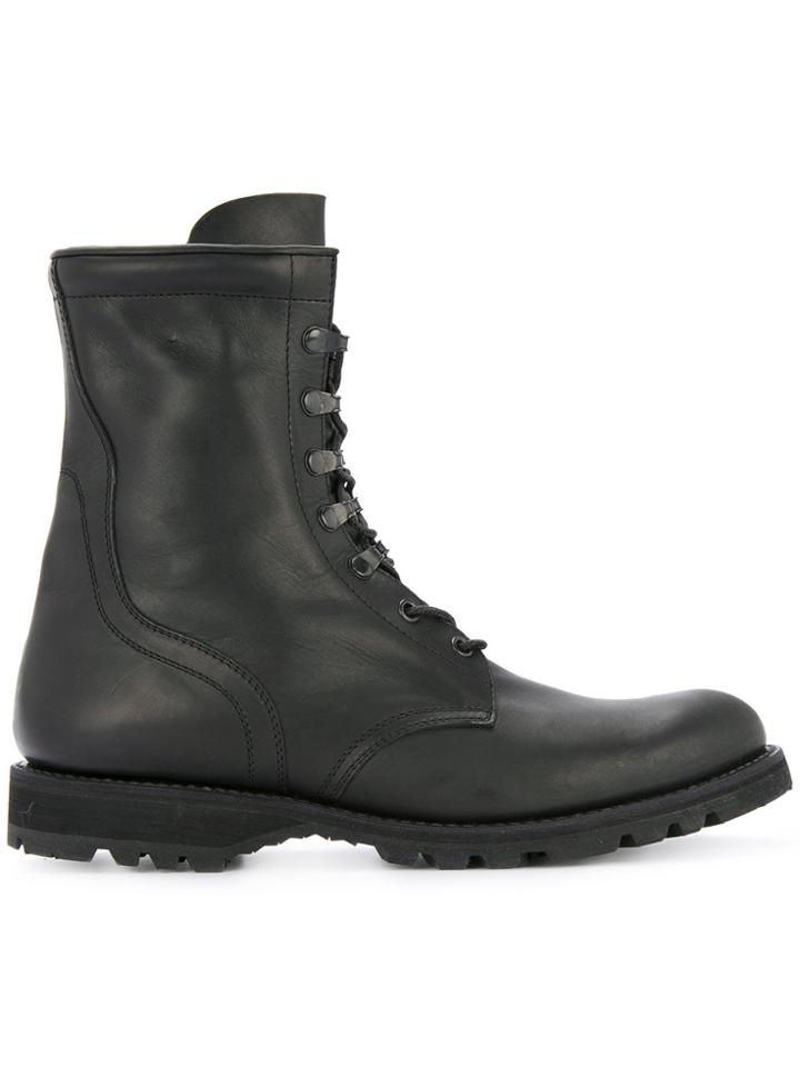 Kazuyuki Kumagai Military Boots - Black