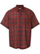 Facetasm Plaid Short-sleeve Shirt - Red