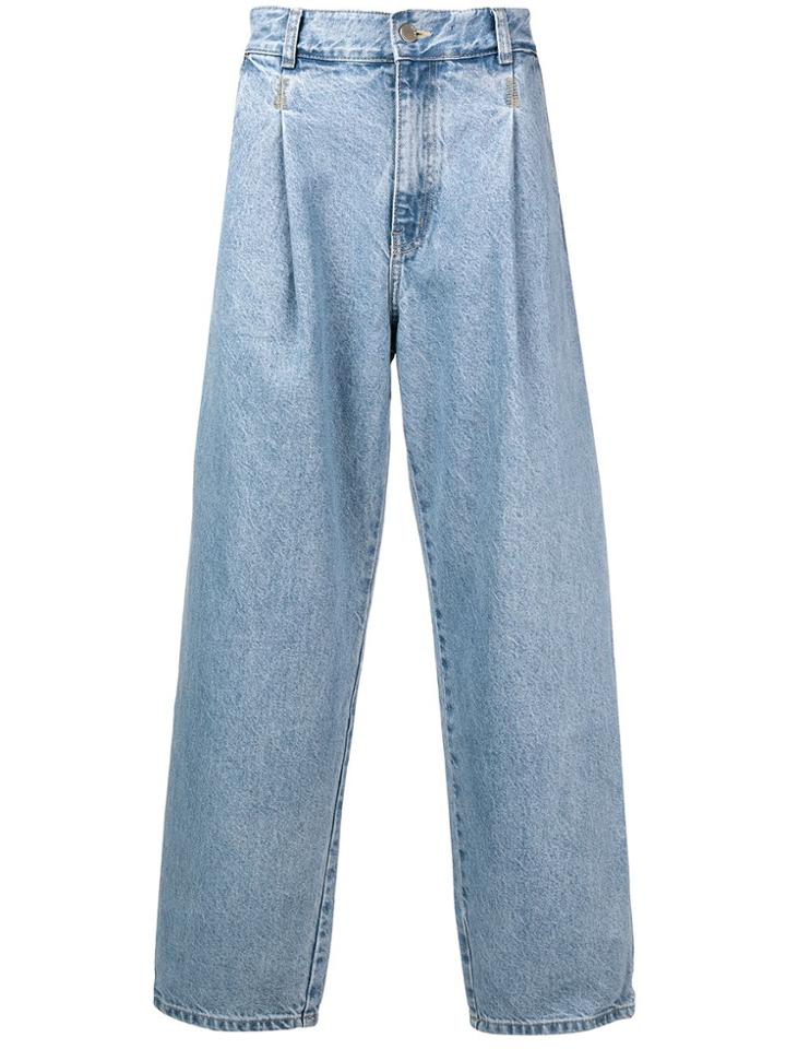 Ader Error High Waisted Jeans - Blue
