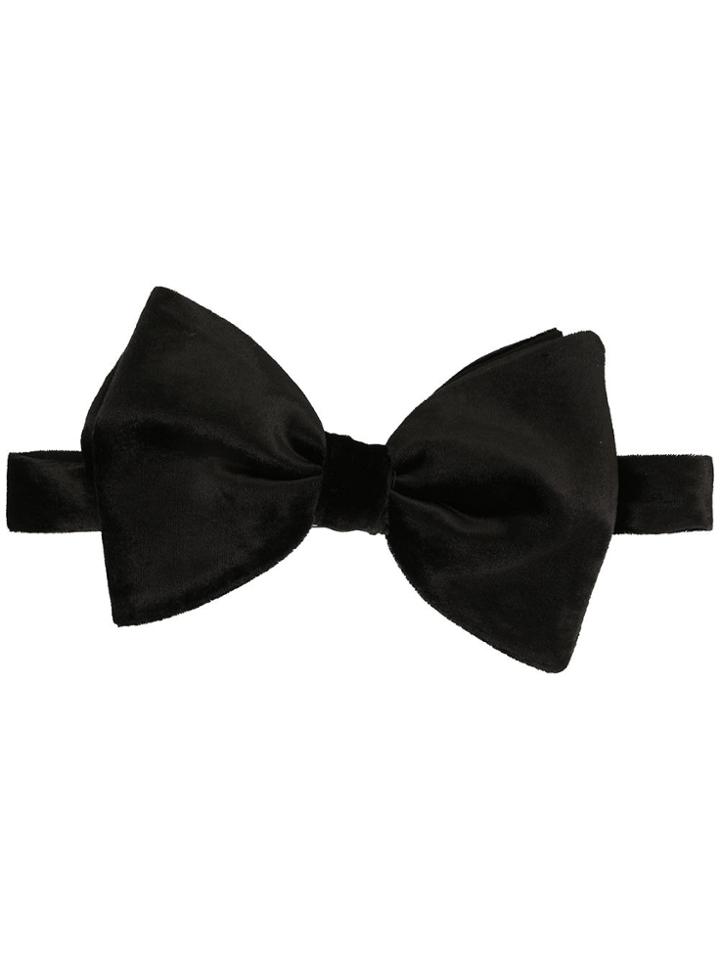 Ralph Lauren Collection Velvet Bow Tie - Black