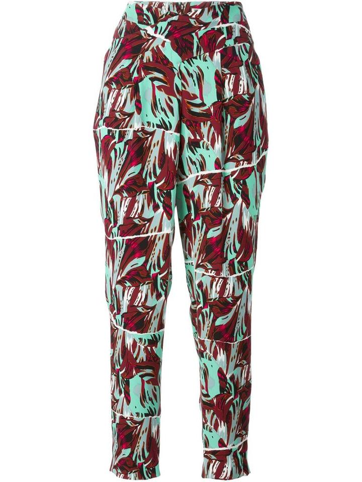 Kenzo 'torn Flowers' Trousers, Women's, Size: 40, Polyester
