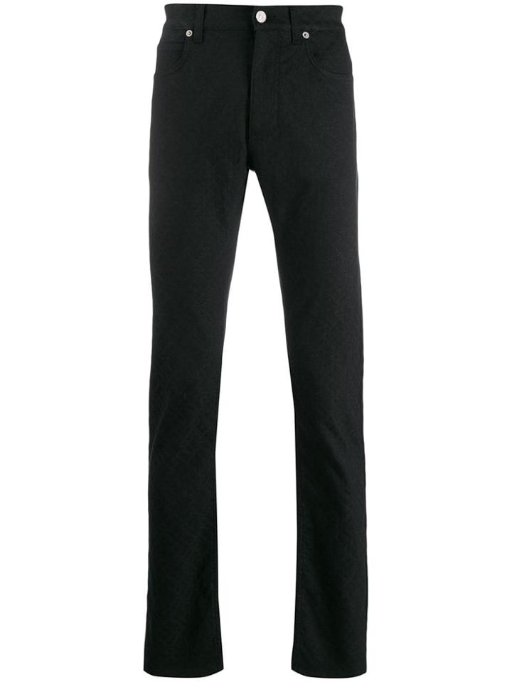 Versace Mid-rise Straight-leg Jeans - Black