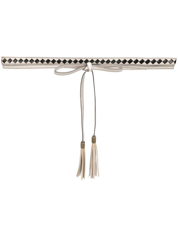 Bottega Veneta Tie Belt - Grey