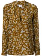 Christian Wijnants Leaf Print Long-sleeve Shirt - Brown