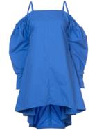 Jw Anderson Cutout Shoulder Dress - Blue