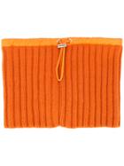 Sacai Ribbed Knit Snood - Yellow & Orange