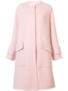 Roksanda Single Breasted Coat, Women's, Size: 12, Pink/purple, Mohair/wool
