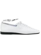 Jil Sander Anklet Detail Lace-up Shoes - White