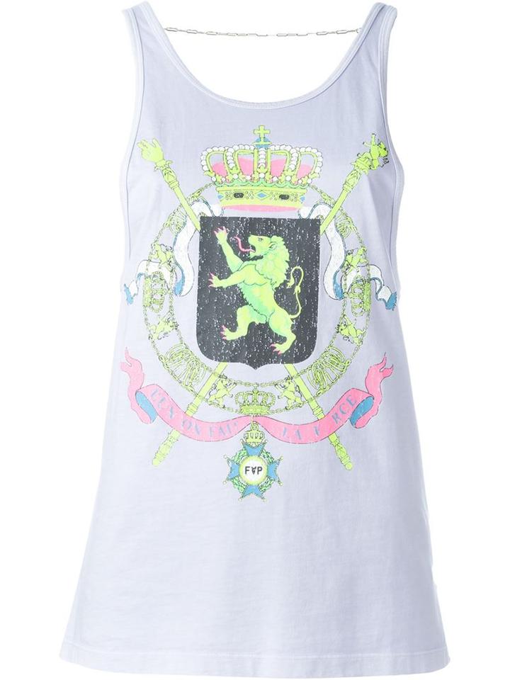 Filles A Papa 'yoko Blason' Tank Top, Women's, Size: 1, Pink/purple, Cotton