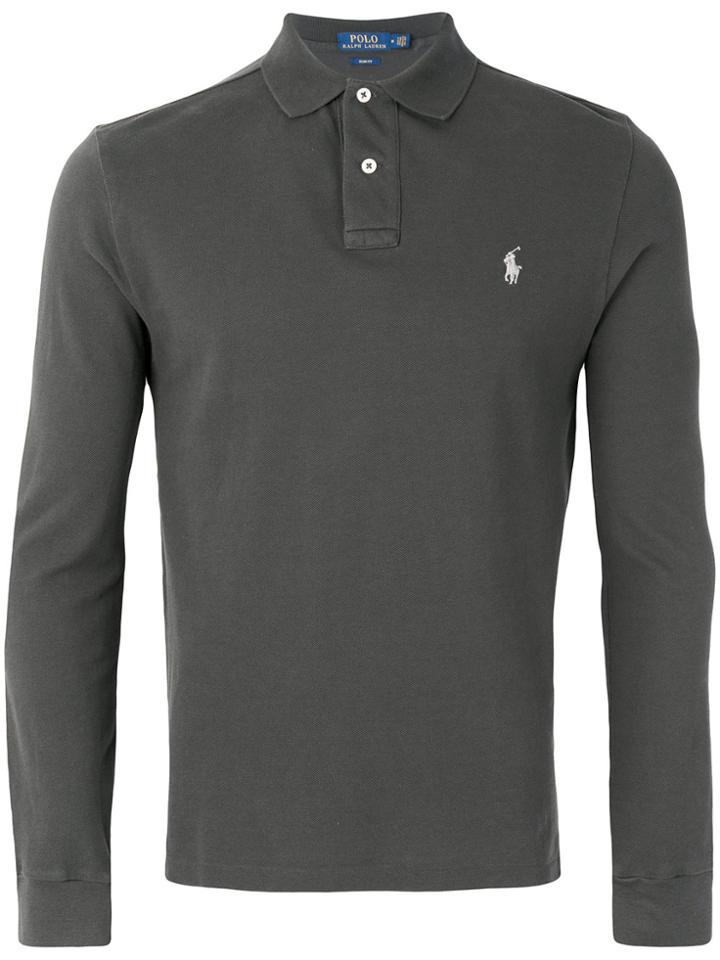 Polo Ralph Lauren Classic Logo Polo Shirt - Grey