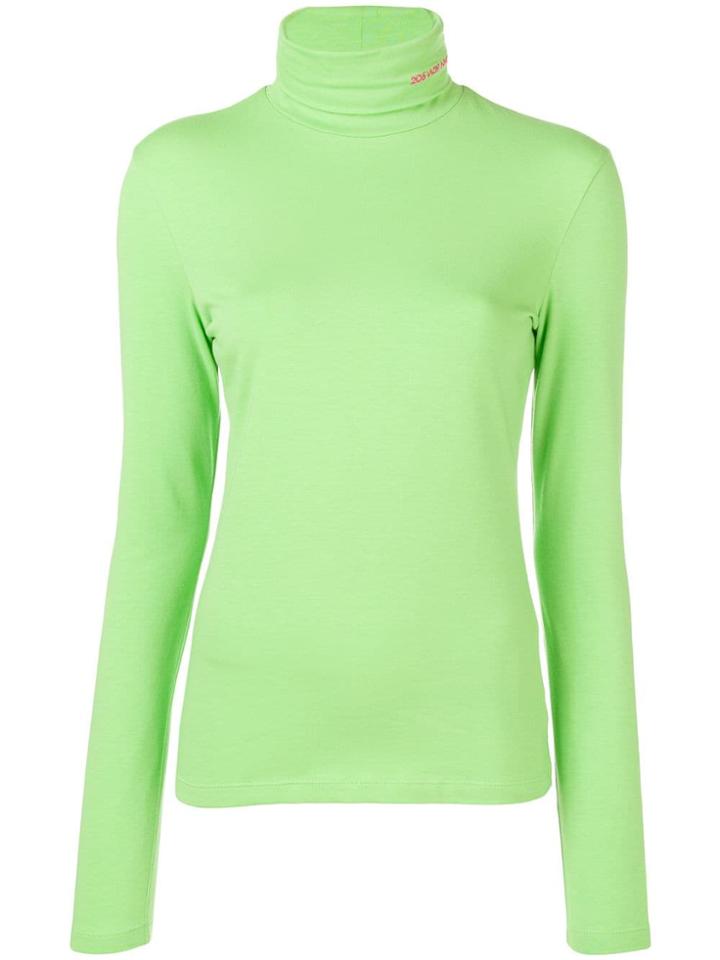 Calvin Klein 205w39nyc Embroidered Logo Jumper - Green