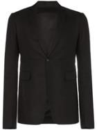 Rick Owens Rip Stop Tailored Suit Jacket - Black