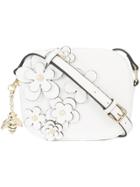 Christian Siriano Floral Embellished Crossbody Bag - White