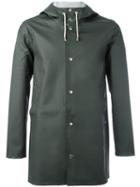 Stutterheim 'stockholm' Raincoat, Adult Unisex, Size: Xxxs, Green, Cotton/polyester/pvc