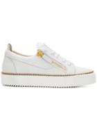 Giuseppe Zanotti Design Nicki Zip Detail Sneakers - White
