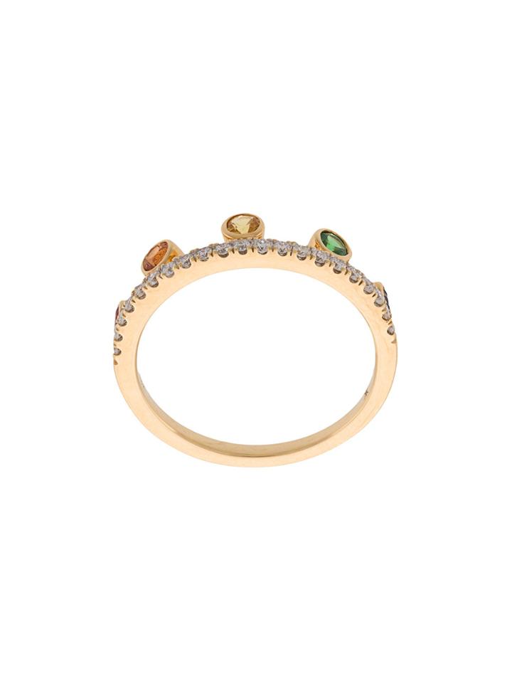 Khai Khai Rainbow Crown Ring - Metallic