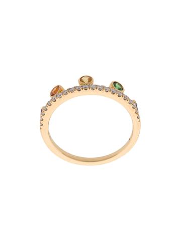 Khai Khai Rainbow Crown Ring - Metallic